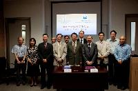MOU signing ceremony: Prof. Jiang Jian-dong (front row, 5th from left) and Prof. Chan Wai-Yee (front row, 4th from right) with representatives of the two institutions